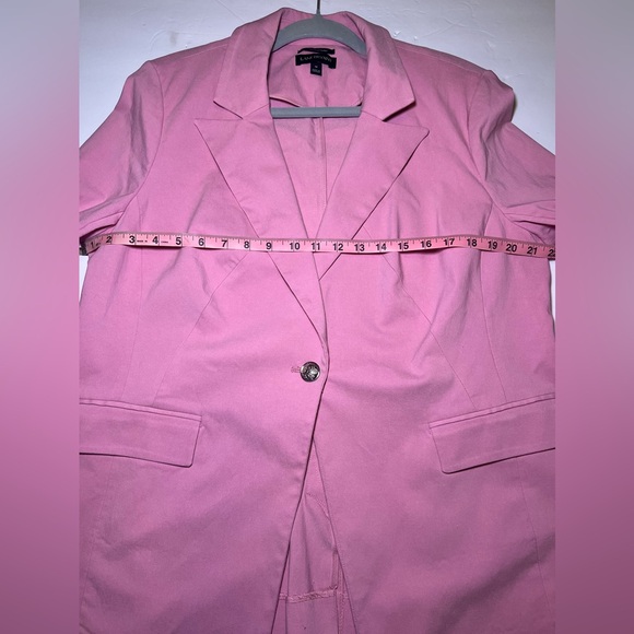 Lane Bryant The Bryant Blazer Pink Dusty Rose Size 16 Single Button - Picture 8 of 10